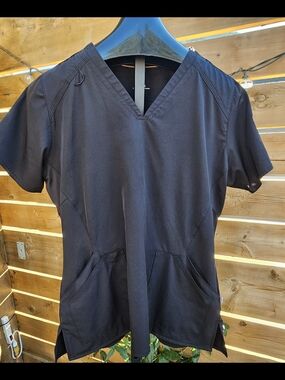 Carhartt Force Liberty Black Scrub Top (M)